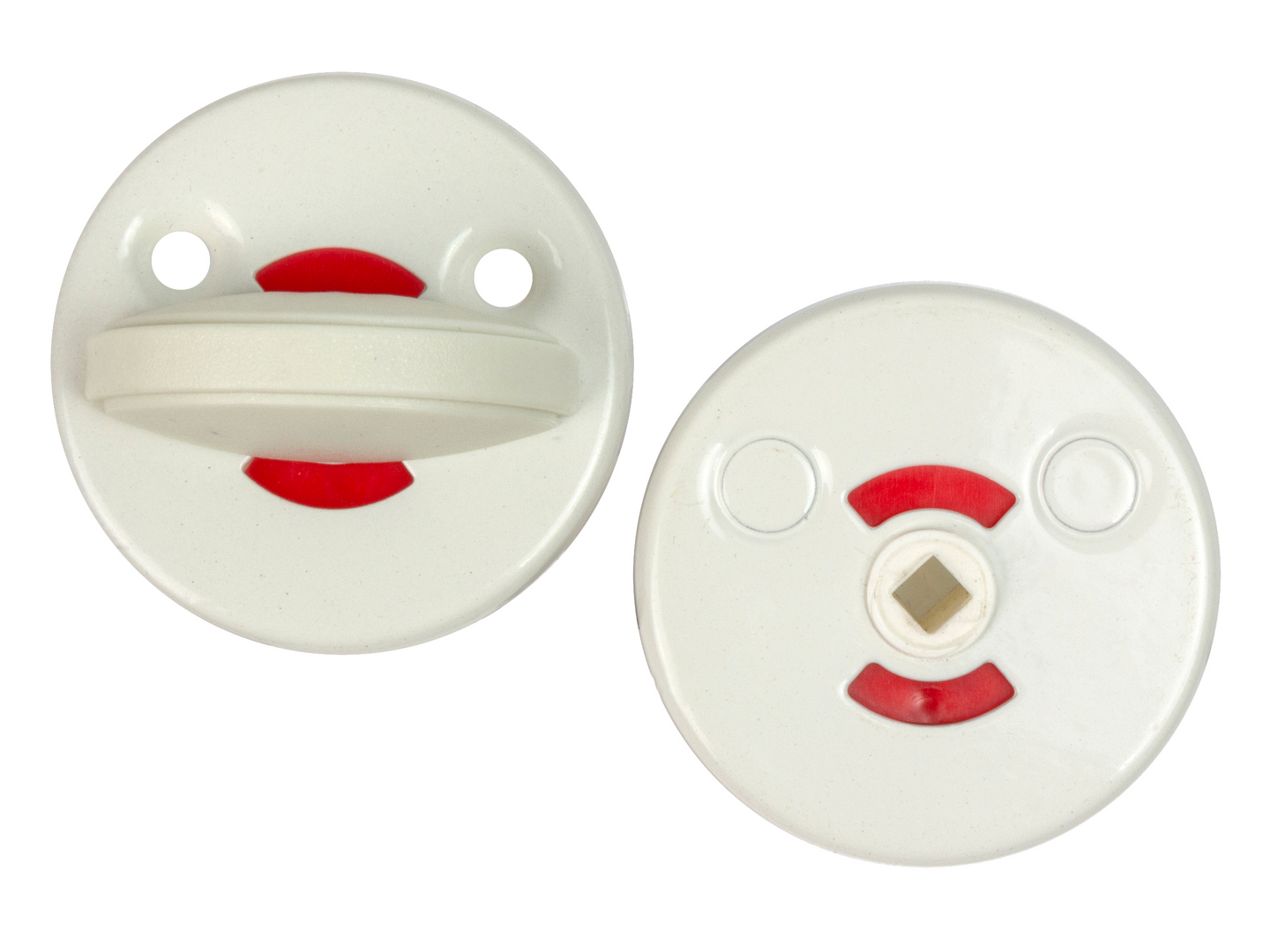 Wc-vääntönuppi Pisla 112 teräs valkoinen