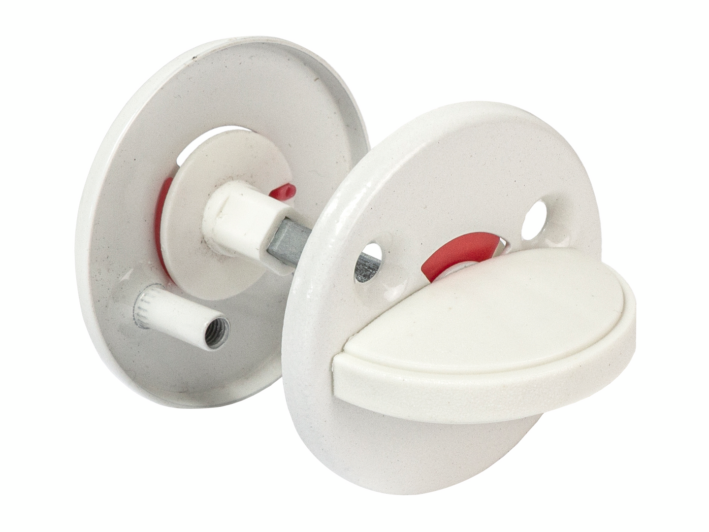 Wc-vääntönuppi Pisla 112 teräs valkoinen