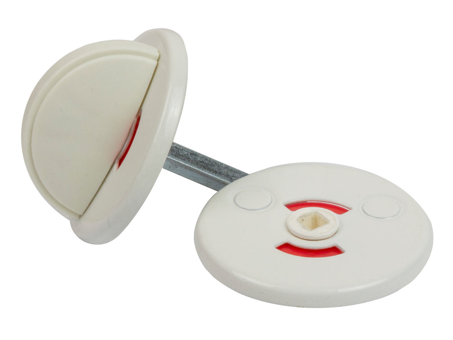 Wc-vääntönuppi Pisla 112 teräs valkoinen