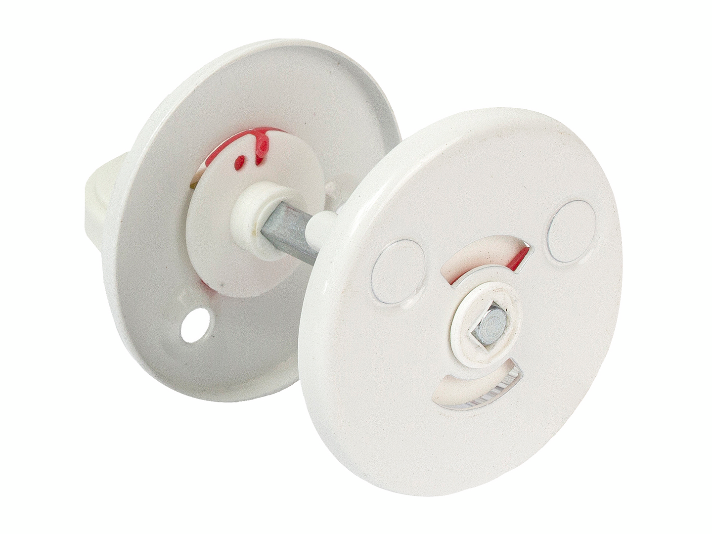 Wc-vääntönuppi Pisla 112 teräs valkoinen