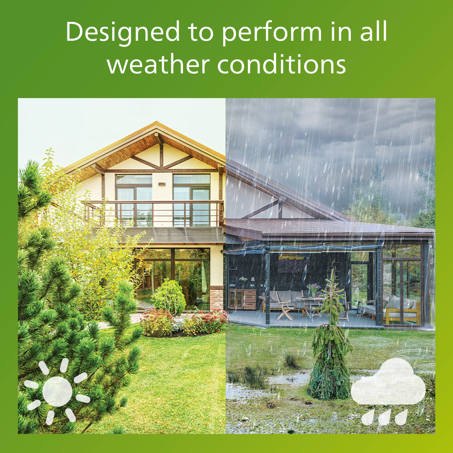 Ulkoseinävalaisin Philips Kinno Down 170x210x250mm 25W musta