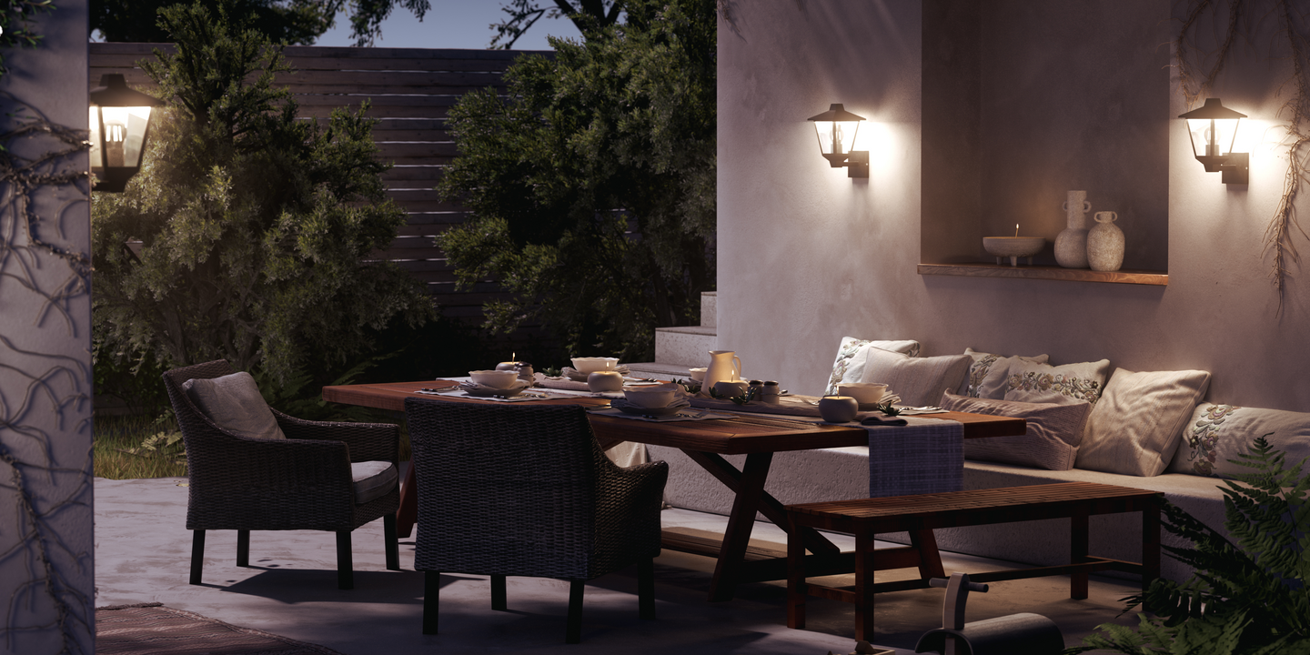 Ulkoseinävalaisin Philips Kinno Up 170x210x300mm 25W musta