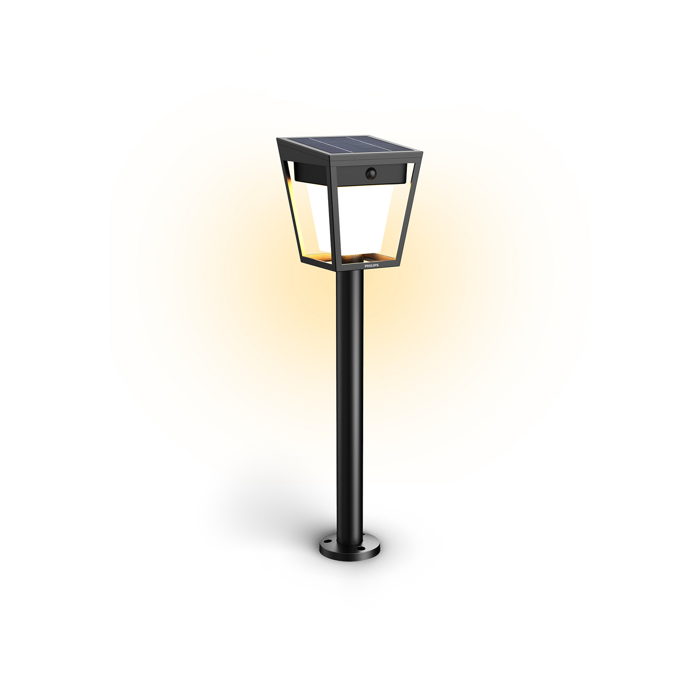 Aurinkokennovalaisin Philips Nissa UE 123x122x490+203mm 1,8W 3000K 250lm musta