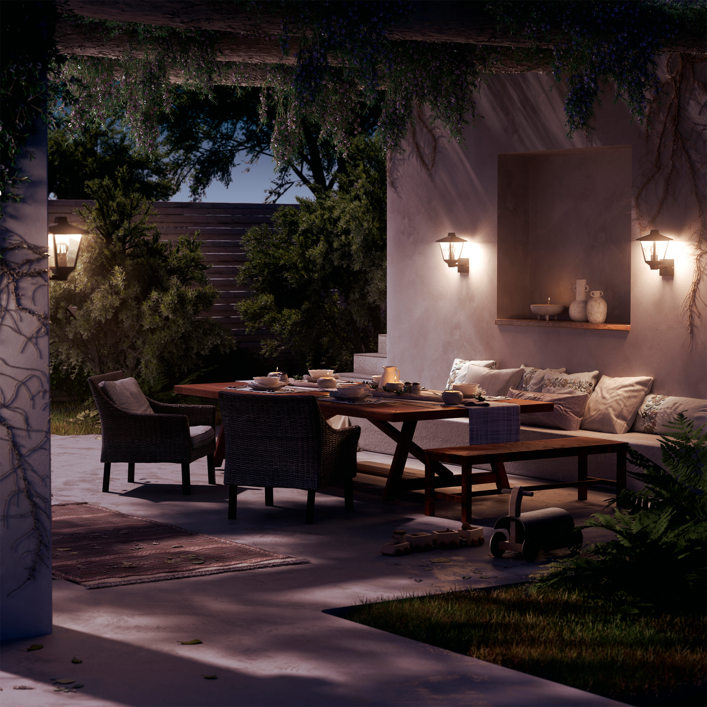 Ulkoseinävalaisin Philips Kinno Up 170x210x300mm 25W musta