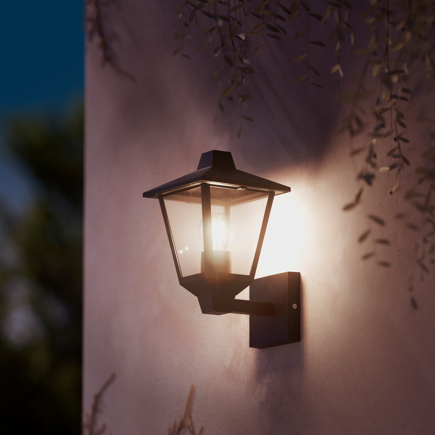 Ulkoseinävalaisin Philips Kinno Up 170x210x300mm 25W musta