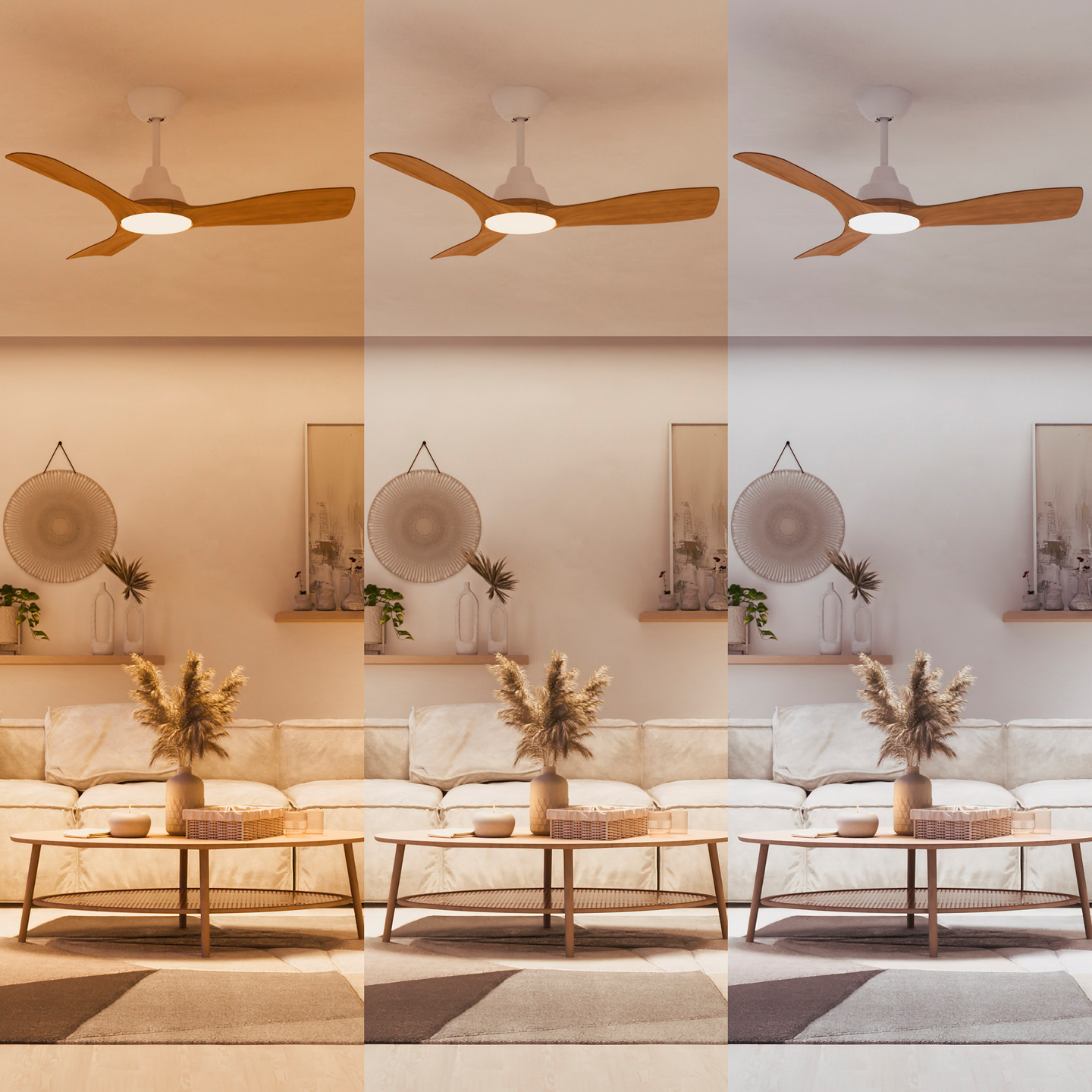 Tuuletinvalaisin Philips Olas 42' 1060x310mm 30+24W 3000/4300/6500K 2650lm