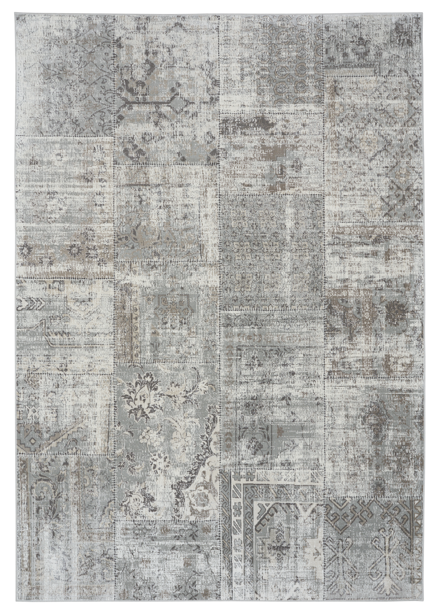 Viskoosimatto Cello Patchwork 160x230cm beige