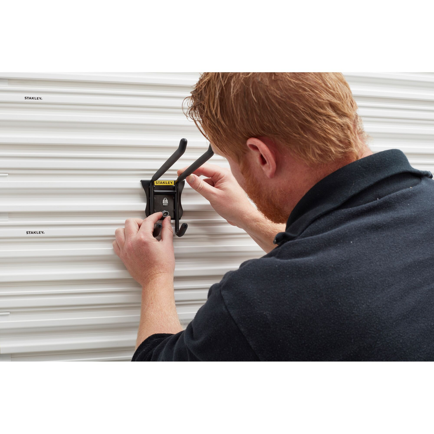 Tuplakoukku Stanley Trackwall