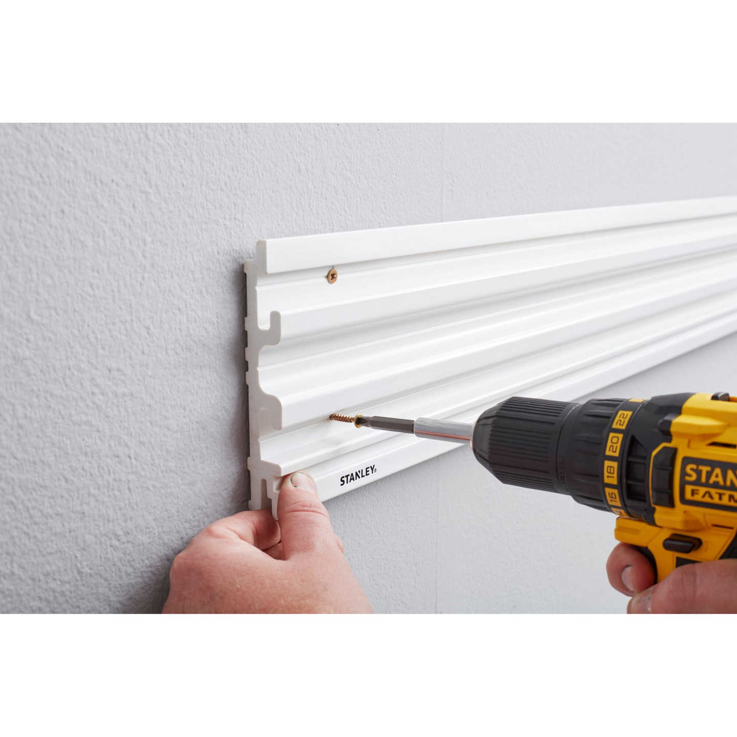 Kiinnityskisko Stanley Trackwall 120cm 2kpl