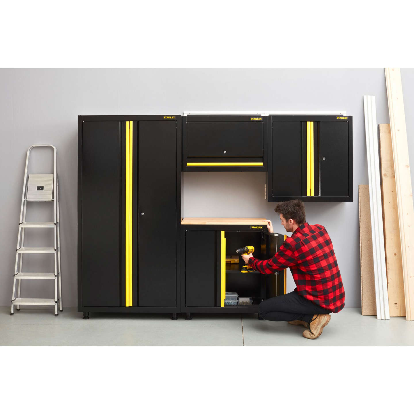 Seinäkaappi Stanley Trackwall yksiovinen