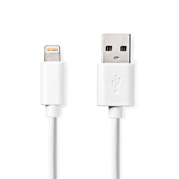 USB-kaapeli Nedis USB 2.0 Apple Lightning 8-Pin USB-A uros 480Mbps 1 m
