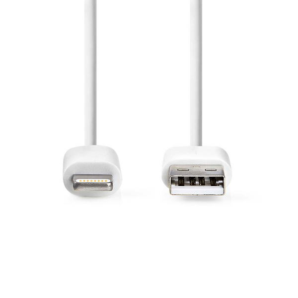 USB-kaapeli Nedis USB 2.0 Apple Lightning 8-Pin USB-A uros 480Mbps 1 m