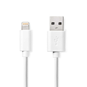 USB-kaapeli Nedis USB 2.0 Apple Lightning 8-Pin USB-A uros 480Mbps 2m