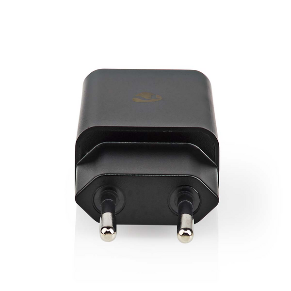 Seinälaturi Nedis 12W pikalataus-toiminnolla, lähtöliitännät USB-A - USB Type-C™