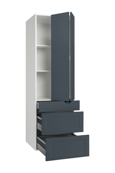 Aamiaiskaappi Cello Keittiö 192cm 3 laatikolla oikea