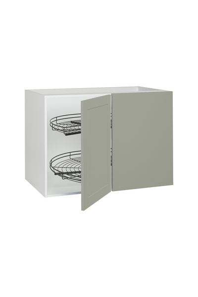 Piilokulmakaappi Cello Keittiö 100cm lankakarusellilla ja oikeakätisellä ovella