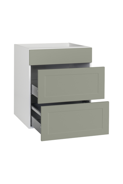 Combohob-kaappi Cello Keittiö 71cm 2 laatikolla ja peitelevyllä