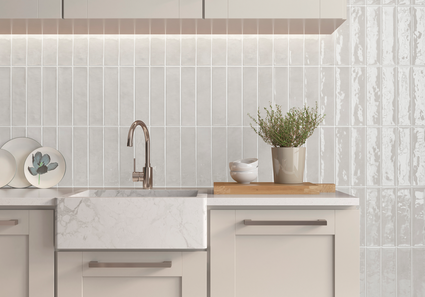 KAKEL CELLO ELEGANZA, 7,5X30 GLÄNS BEIGE