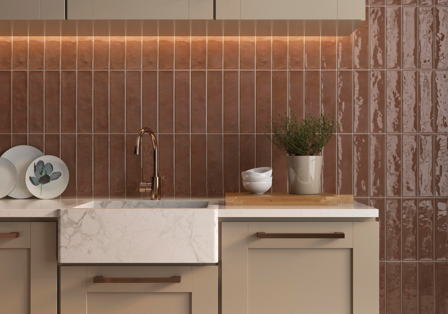 KAKEL CELLO ELEGANZA, 7,5X30 GLÄNS TERRA