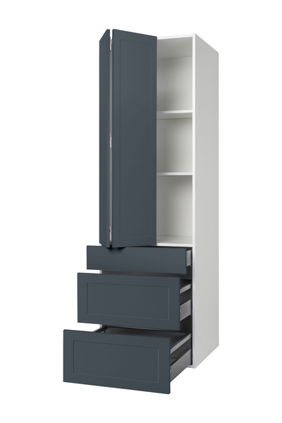 Aamiaiskaappi Cello Keittiö 192cm 3 laatikolla vasen