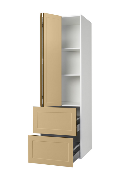 Aamiaiskaappi Cello Keittiö 192cm 2 laatikolla vasen