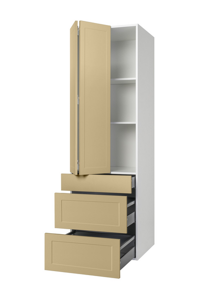 Aamiaiskaappi Cello Keittiö 192cm 3 laatikolla vasen