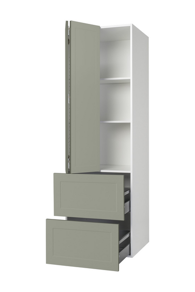 Aamiaiskaappi Cello Keittiö 192cm 2 laatikolla vasen