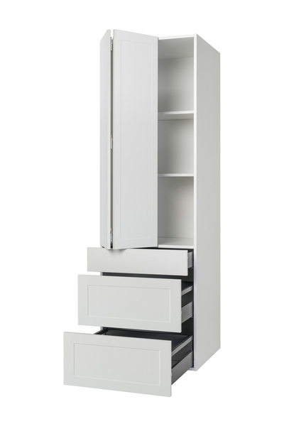 Aamiaiskaappi Cello Keittiö 192cm 3 laatikolla vasen