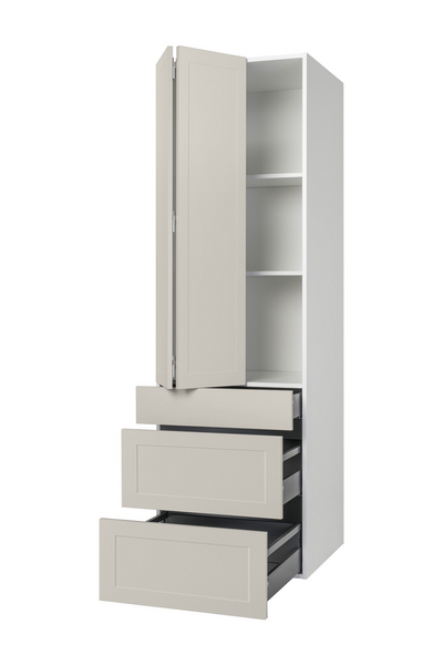 Aamiaiskaappi Cello Keittiö 192cm 3 laatikolla vasen