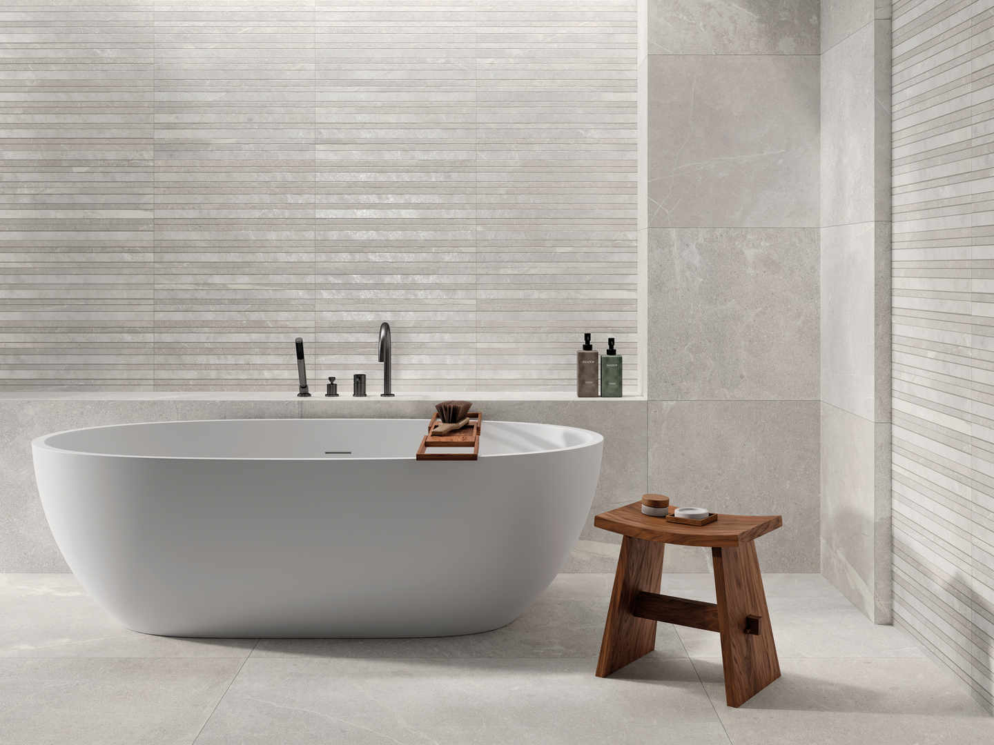 Lattialaatta Cello Iblei 60x120 hiekka RT 1,44m²