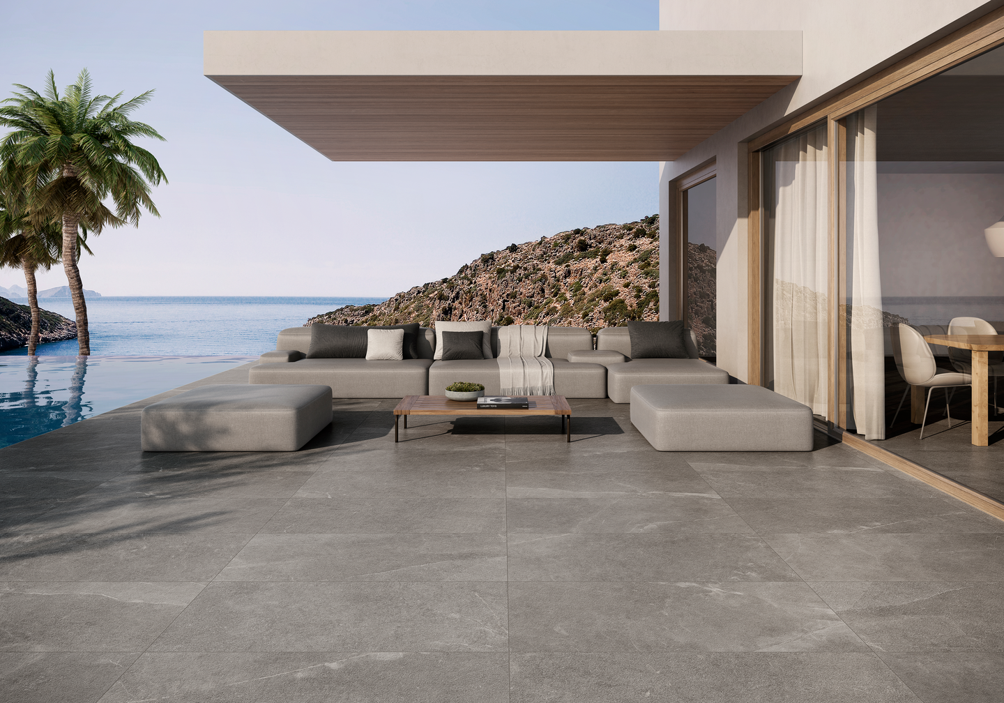 Lattialaatta Cello Iblei 60x120 harmaa RT 1,44m²