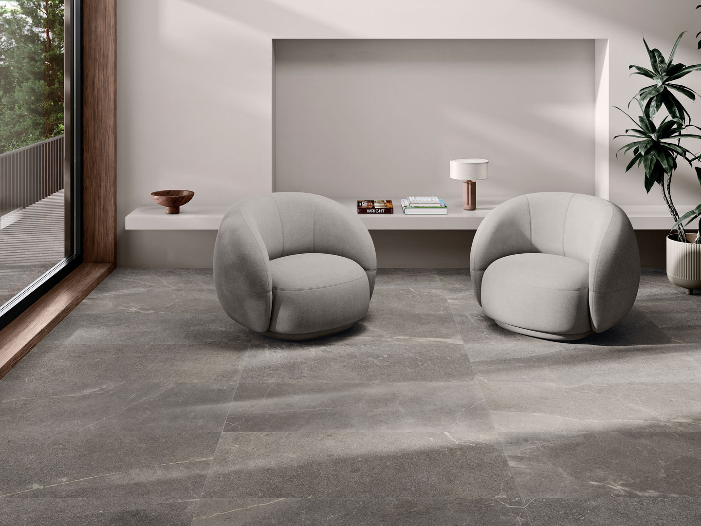 Lattialaatta Cello Iblei 60x120 harmaa RT 1,44m²