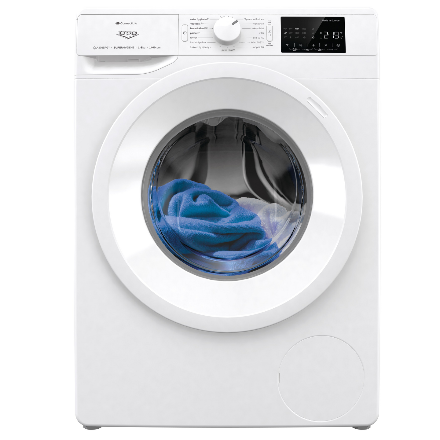 Pesukone UPO P2I814AS edestä täytettävä