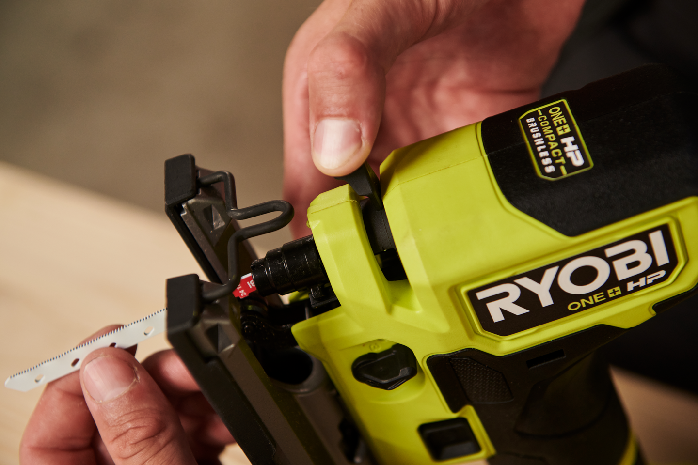 Pistosaha Ryobi RJS18BX-0 18V ONE+ HP hiiliharjaton ei akkua