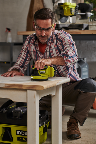 Epäkeskohiomakone RYOBI RROS18C-0 18V HP 125 mm hiiliharjaton ei akkua