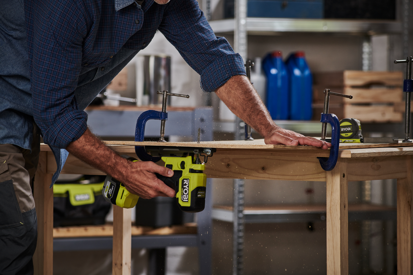 Pistosaha Ryobi RJS18BX-0 18V ONE+ HP hiiliharjaton ei akkua