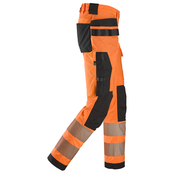 Housut Snickers Hi-Vis 6232-5504 4-way stretch oranssi-musta