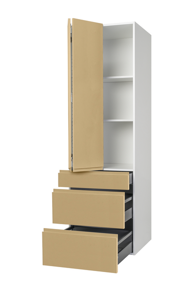 Aamiaiskaappi Cello Keittiö 192cm 3 laatikolla vasen