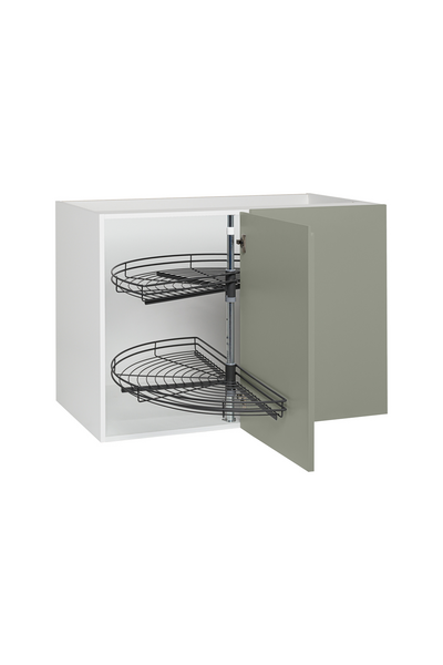 Piilokulmakaappi Cello Keittiö 100cm lankakarusellilla ja oikeakätisellä ovella