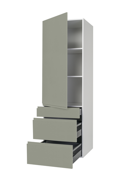 Hyllykomero Cello Keittiö 192cm 3 laatikolla