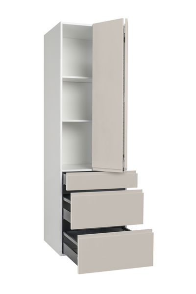 Aamiaiskaappi Cello Keittiö 192cm 3 laatikolla oikea