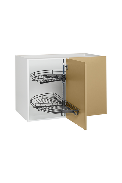 Piilokulmakaappi Cello Keittiö 100cm lankakarusellilla ja oikeakätisellä ovella