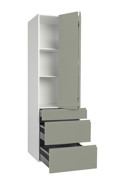 Aamiaiskaappi Cello Keittiö 192cm 3 laatikolla oikea