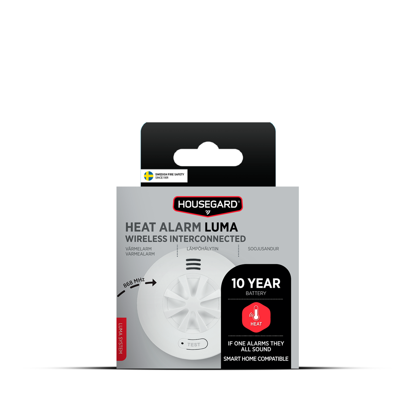 Langaton lämpöhälytin Housegard Luma sis. 10-vuoden paristo