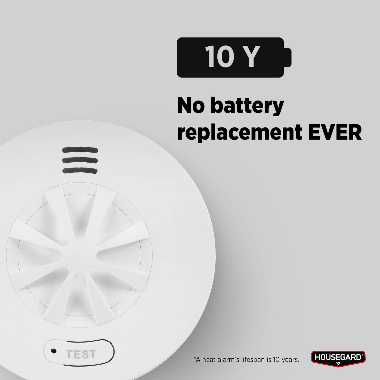 Langaton lämpöhälytin Housegard Luma sis. 10-vuoden paristo