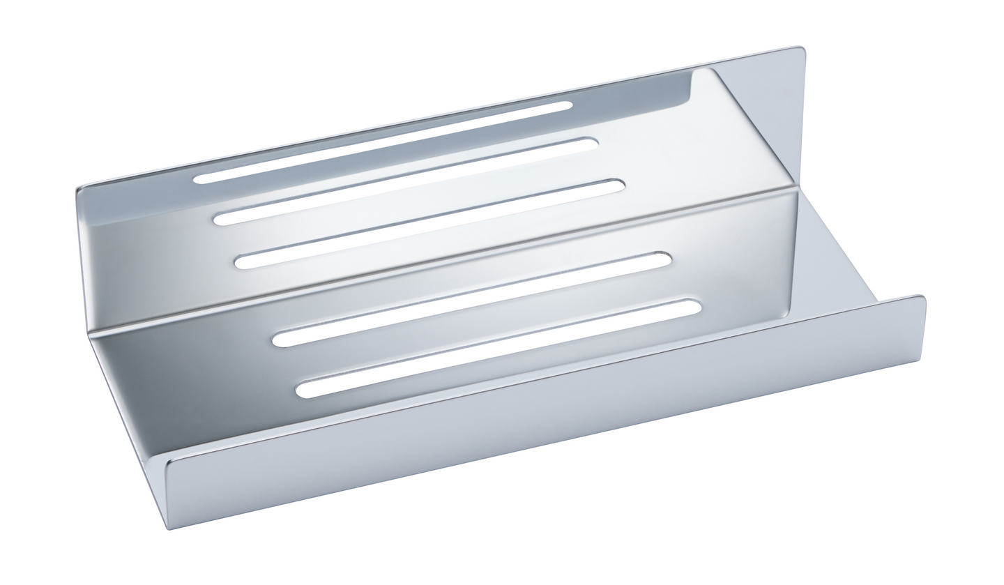 Suihkuhylly Cello Lin 25cm ruostumaton teräs kromi