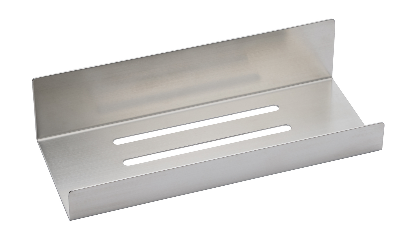 Suihkuhylly Cello Lin 25cm ruostumaton teräs harjattu