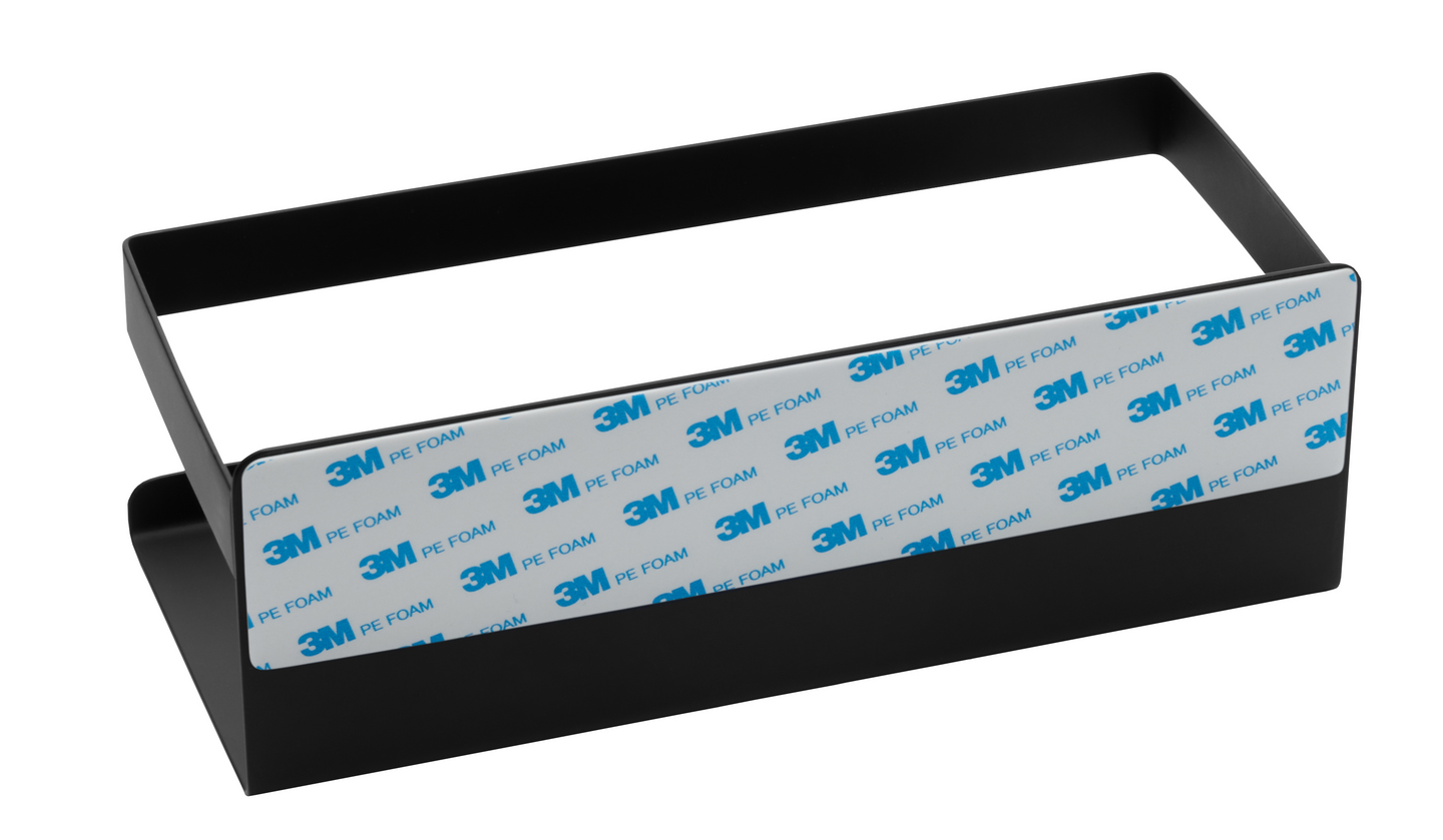 Suihkuhylly Cello Geo 23cm ruostumaton teräs mattamusta