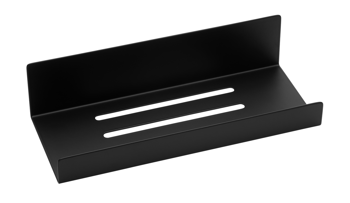 Suihkuhylly Cello Lin 25cm ruostumaton teräs musta