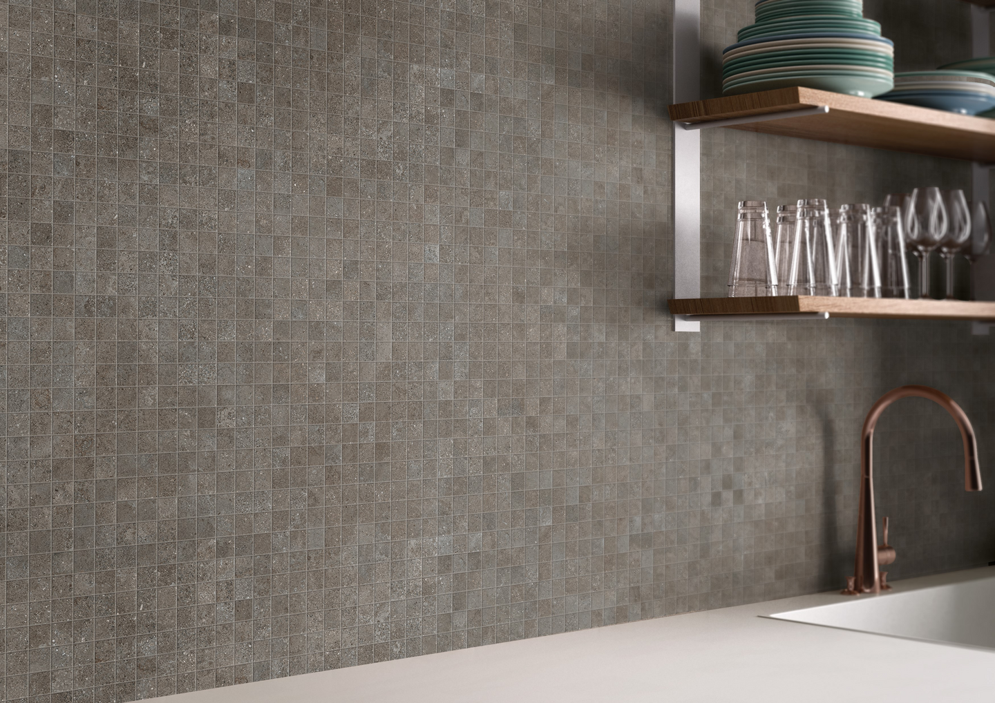 Mosaiikki Cello Brystone 30x30 (2,8x2,8cm) ruskea R9 RT 0,54m²